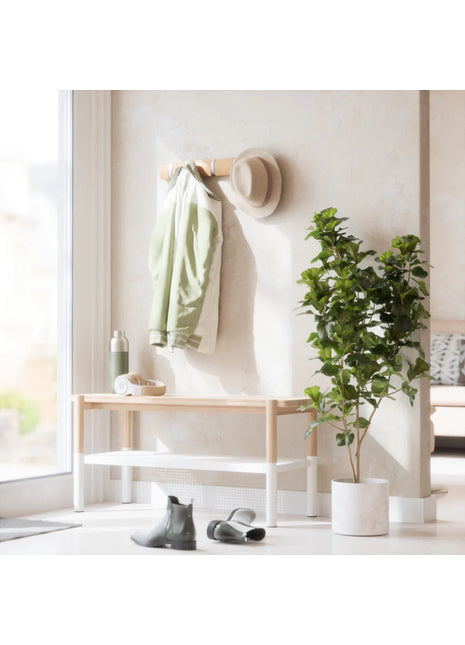 Umbra Flip - kapstok - 5 haken wandkapstok - naturel