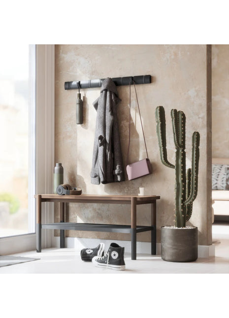 Umbra Flip - kapstok - 8 haken 81cm - zwart / zwart