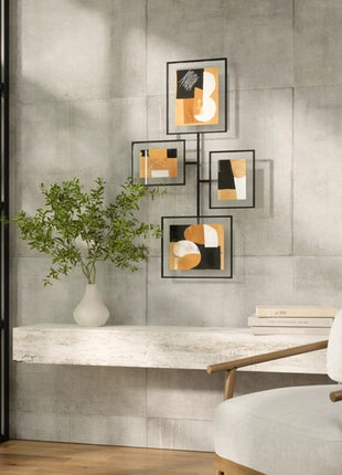 10123082-040 Umbra Flute fotolijst wall frame, set van 4 zwart