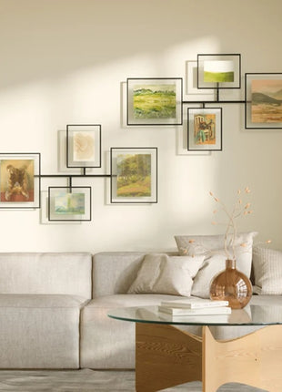 10123082-040 Umbra Flute fotolijst wall frame, set van 4 zwart
