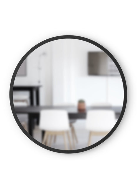 Umbra Hub spiegel / wandspiegel rond zwart 46cm
