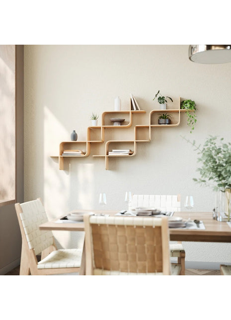Umbra Montage wandplank shelf naturel hout