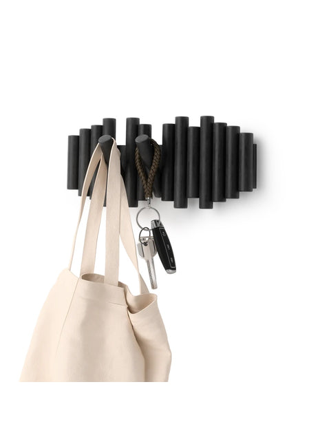 1011471 Umbra Picket wandkapstok zwart hout - 5 haken