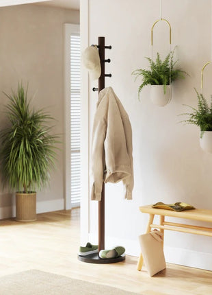 1005871-048 Umbra Pillar staande kapstok walnoten / zwart