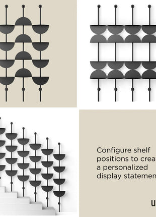 1021262-040 Umbra Solis verstelbare staande wandplank zwart