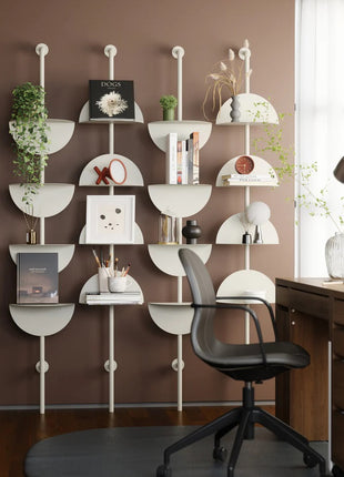 1021262-1313 Umbra Solis verstelbare staande wandplank zand