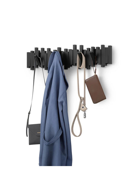 1023536-040 Umbra Sticks - kapstok / wandkapstok 8 haken zwart