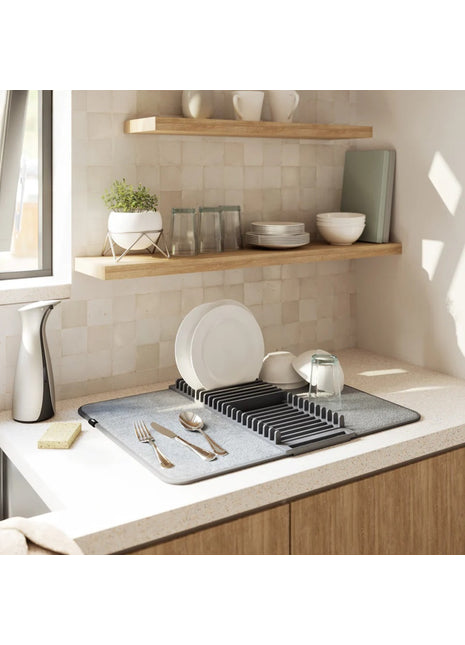 Umbra Udry vaatdroogrek met mat - charcoal