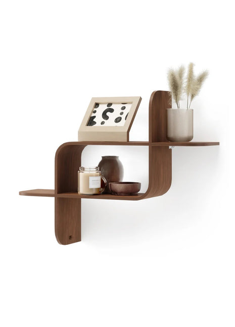 1017571 Umbra Montage wandplank licht-walnoten hout