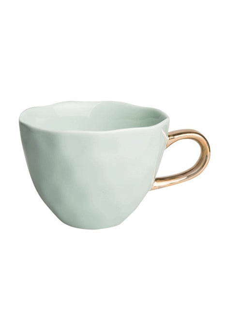 103270 Good Morning Cup cappuccino / thee celadon gouden oor