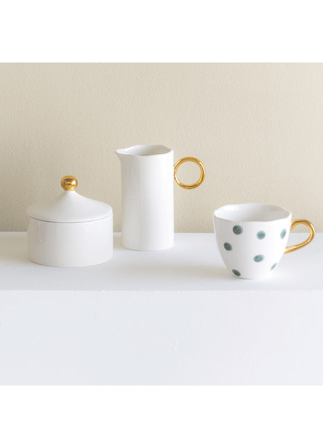 105938 Good Morning Suikerpot met deksel wit porselein