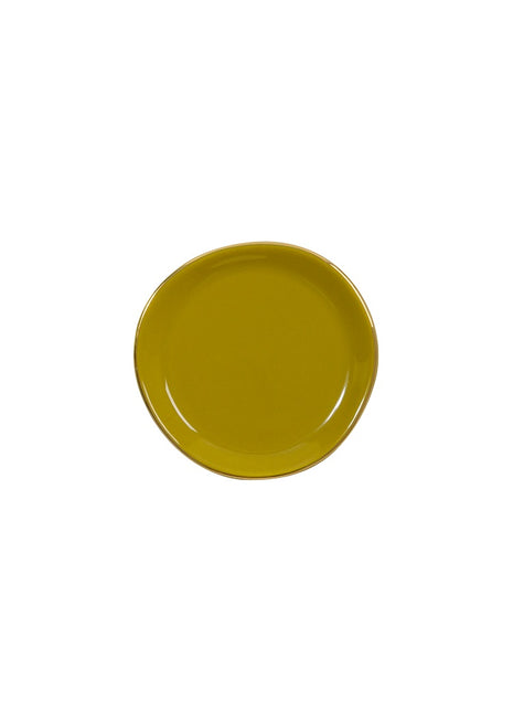 105254 Good Morning bord / plate small amber groen 9 cm