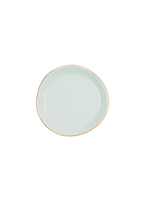 105248 Good Morning bord / plate small celadon 9 cm