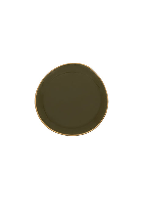 105267 Good Morning bord / plate small fir green dennengroen 9 cm