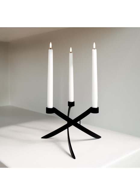 UL-30262 Uyuni Lightarch kandelaar 3 armen mat zwart