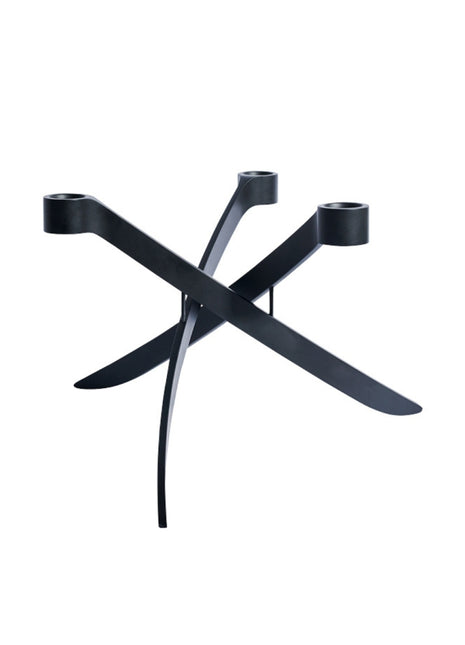 UL-30262 Uyuni Lightarch kandelaar 3 armen mat zwart