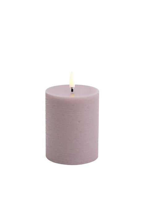 UL-PI-LL78010 Uyuni Lighting Pillar LED blok kaars licht lavendel 7.8x10cm