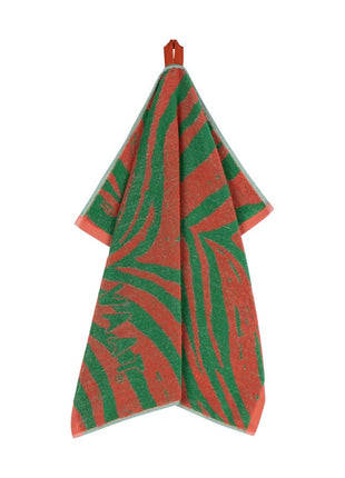 Vaat Amsterdam Gift Set keukendoek / theedoek I love zebra koraal / groen