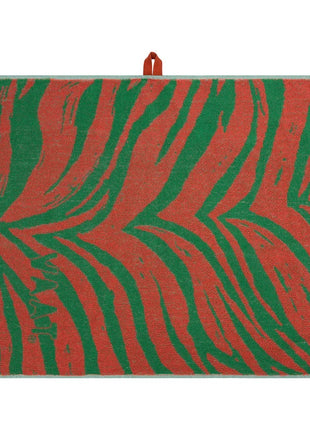 Vaat Amsterdam Gift Set keukendoek / theedoek I love zebra koraal / groen
