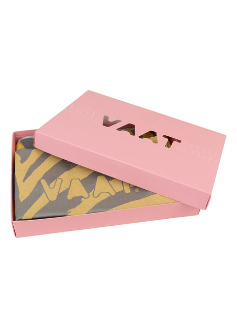 Vaat Amsterdam Gift Set keukendoek / theedoek I love zebra geel / grijs