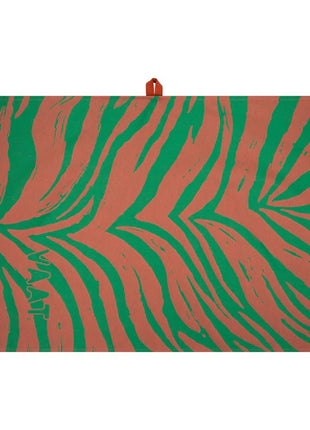 Vaat Amsterdam Gift Set keukendoek / theedoek I love zebra koraal / groen