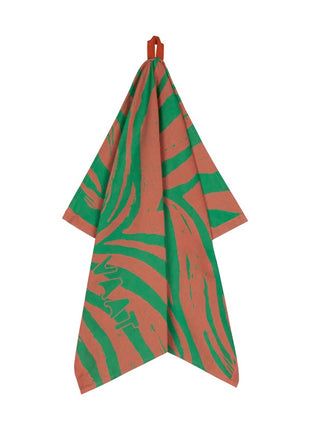 Vaat Amsterdam Gift Set keukendoek / theedoek I love zebra koraal / groen