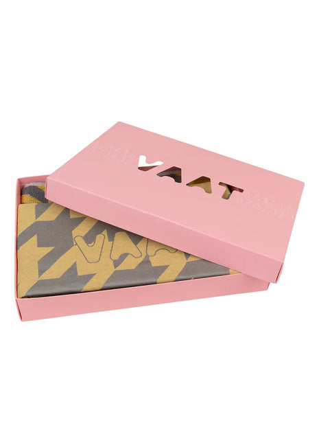 Vaat Gift Set keukendoek / theedoek I love pied de poule - geel / grijs