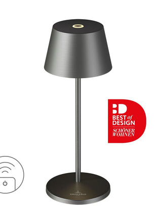 97248 Villeroy & Boch Seoul Micro accu tafellamp grafiet geborsteld