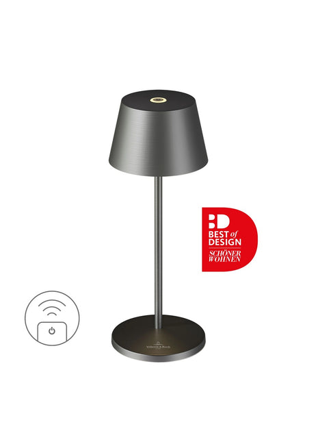 97248 Villeroy & Boch Seoul Micro accu tafellamp grafiet geborsteld