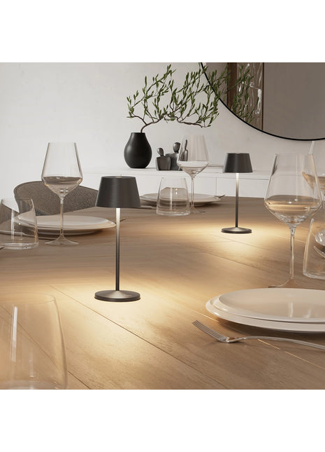 97248 Villeroy & Boch Seoul Micro accu tafellamp grafiet geborsteld