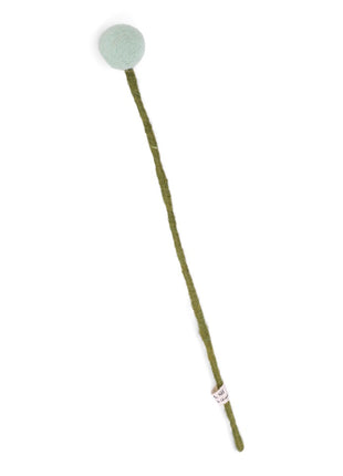 Gry & Sif vilten bloem op steel 2cm eucalyptus - 30 cm