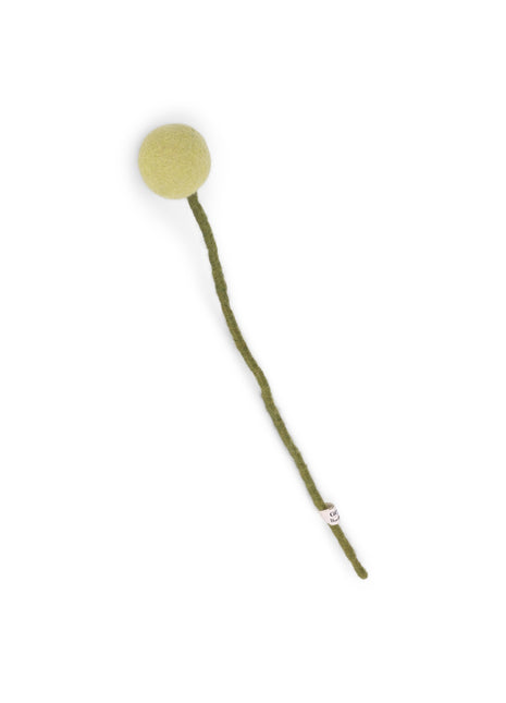 Gry & Sif vilten bloem op steel 3 cm lime 30 cm 12034