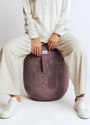 Vluv kapsul zitbal VLIP balanskapsule ribfluweel medium rosewood