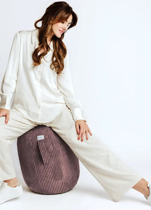 Vluv kapsul zitbal VLIP balanskapsule ribfluweel medium rosewood