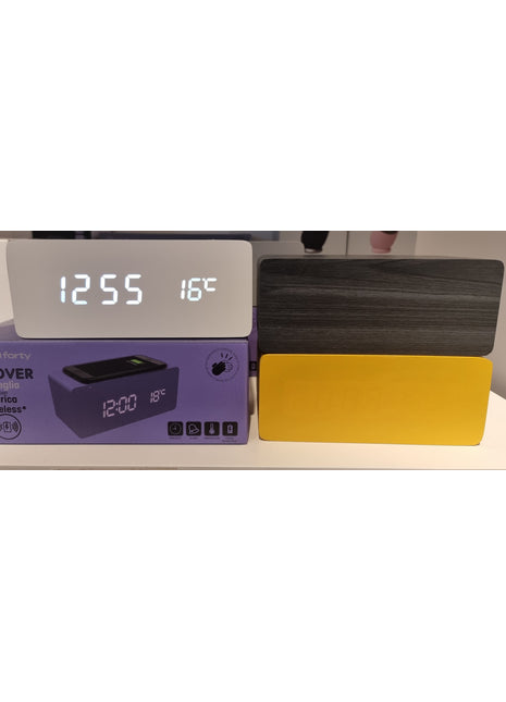 Piu Forty X-Rover wekker zwart + QI laadfunctie