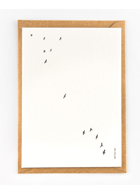 Ansichtkaart / Wenskaart - Condoleance - vogels