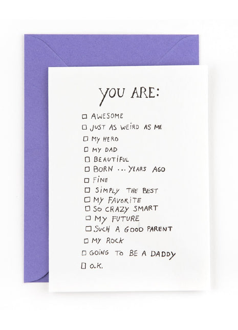 Ansichtkaart / Wenskaart - algemeen - je bent .....