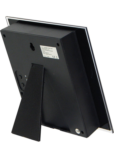 Intertime woordklok nederlands 20cm - zilver