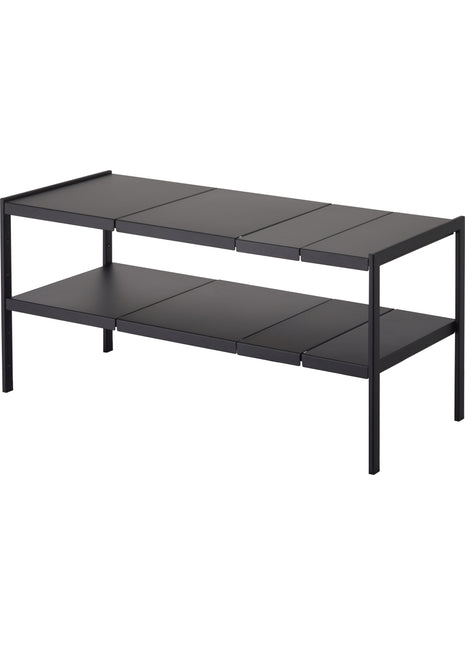 Yamazaki Tower organizer 2-laags uitschuifbaar zwart 