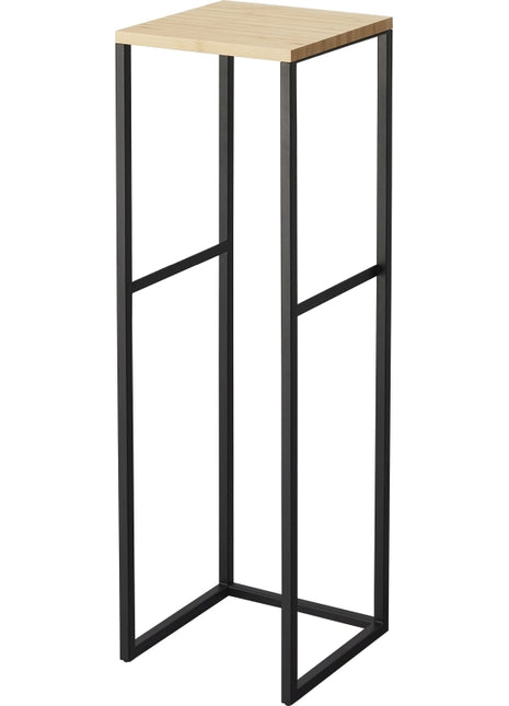 Yamazaki Tower plantenrek 2-laags met houten blad zwart 