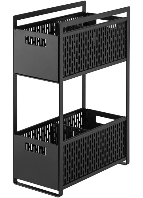 Yamazaki Tower keukenrek met manden zwart