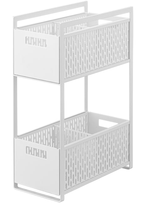 Yamazaki Tower keukenrek met manden wit