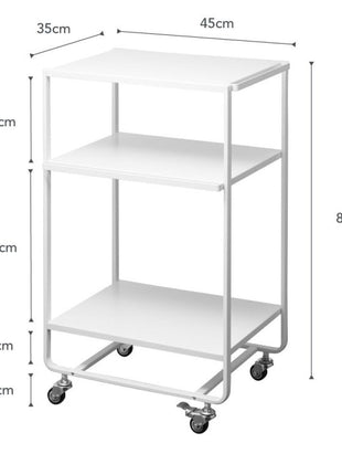 Yamazaki Tower keukentrolley 3-laag wit