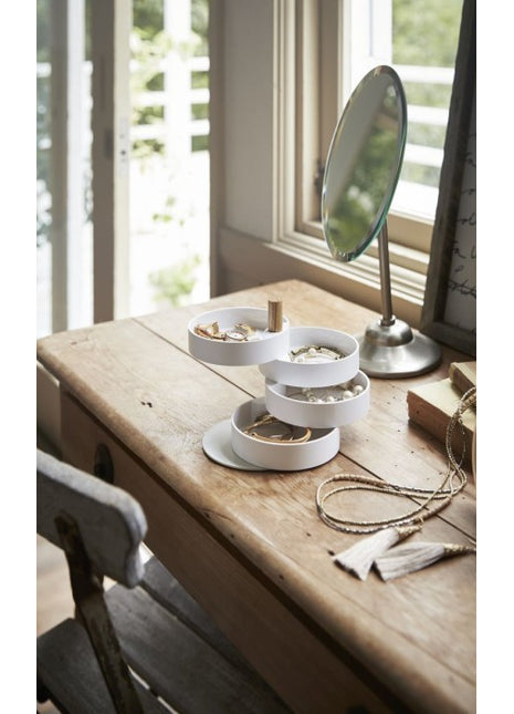 03408 Yamazaki Tosca sieraden doosje Tray rond wit