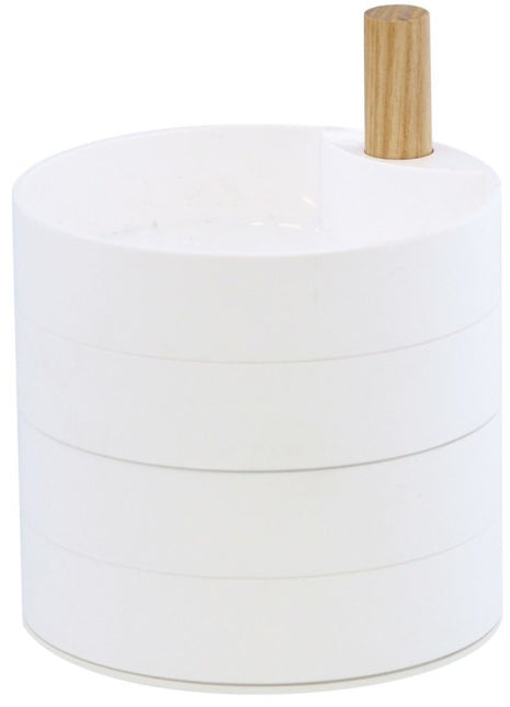 03408 Yamazaki Tosca sieraden doosje Tray rond wit