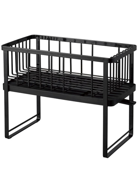 Yamazaki Tower afdruiprek afwas 2 niveaus zwart