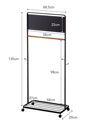 Yamazaki Tower Kids jassenrek met magneetbord zwart