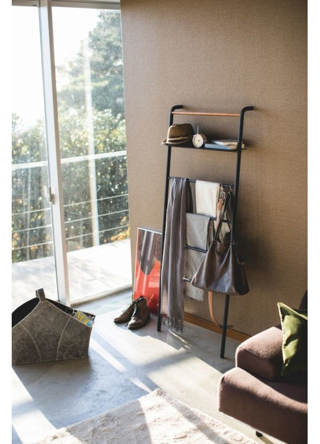 03872 Yamazaki Ladder Wide / handdoekenrek - zwart