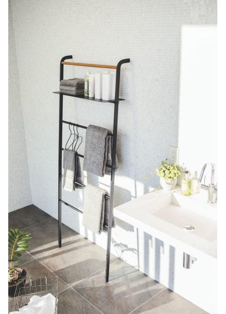 03872 Yamazaki Ladder Wide / handdoekenrek - zwart