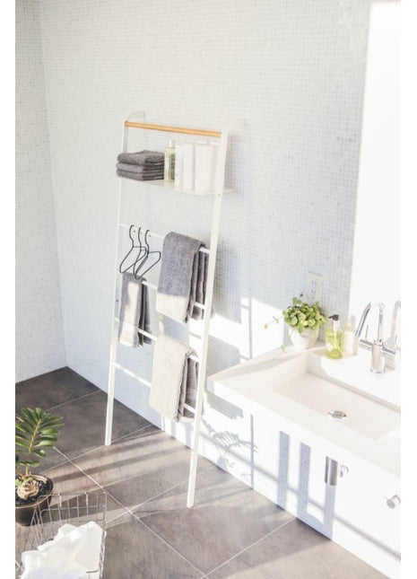 03871 Yamazaki Ladder Wide / handdoekenrek - wit